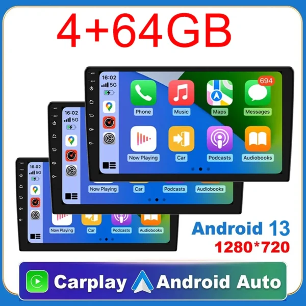 🔥 Android 13 2 Din – Tela 7/9/10” | Central Multimídia com GPS, BT e 64GB – Universal!